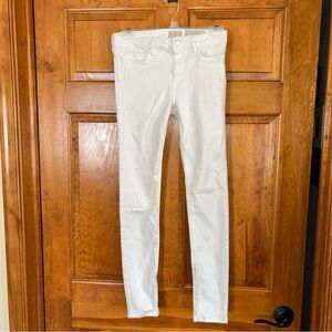 All Saints Mast White low Rise Skinny jeans Sz 27-EUC